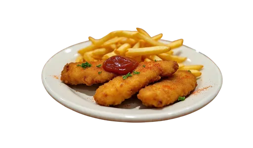 Chicken strips and fries