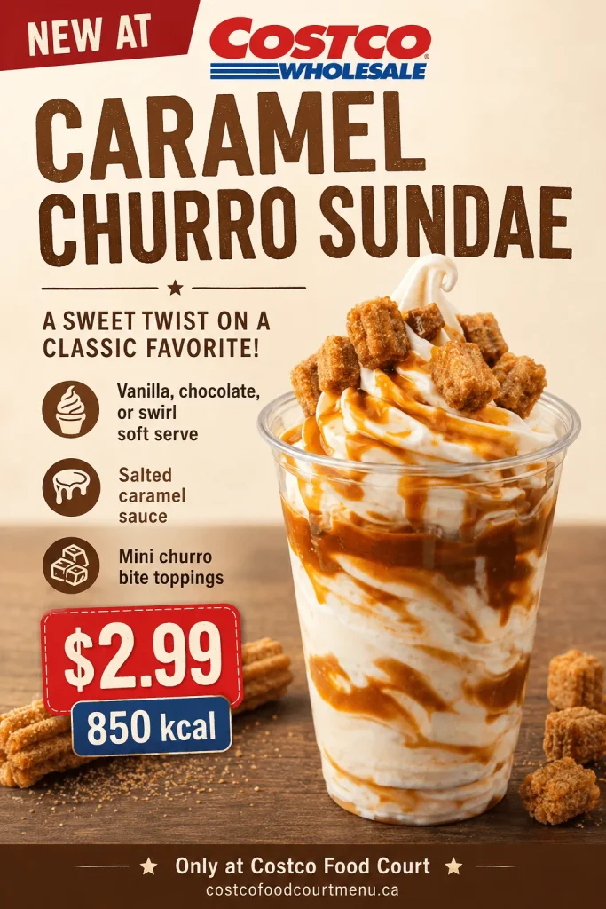Costco’s New Caramel Churro Sundae