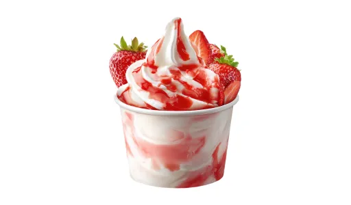 strawberry shortcake sundae